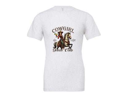 brand:Bella Canvas|color:Ash Grey|Cowgirl Social Club Cowgirl Graphic T-Shirt