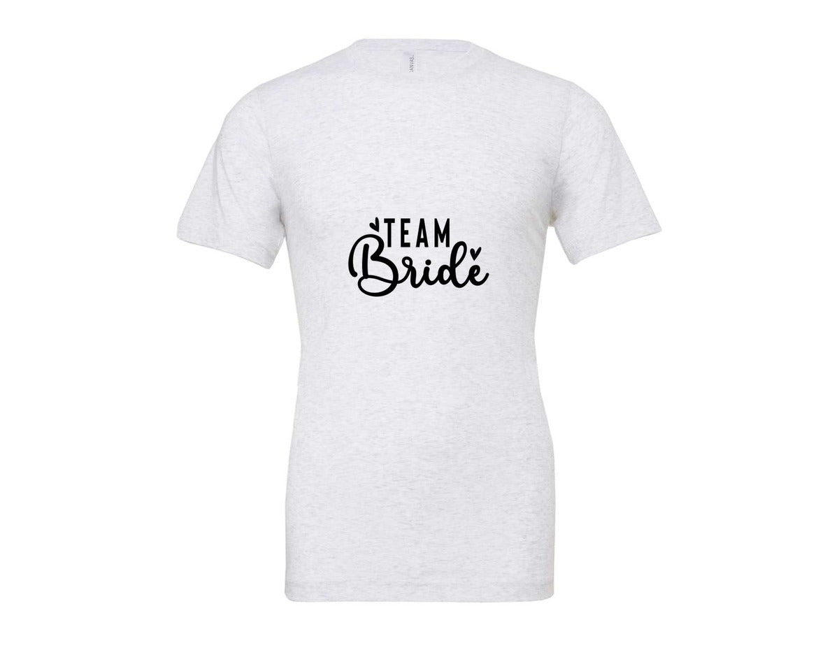 brand:Bella Canvas|color:Ash Grey|Team Bride Bride Graphic T-Shirt