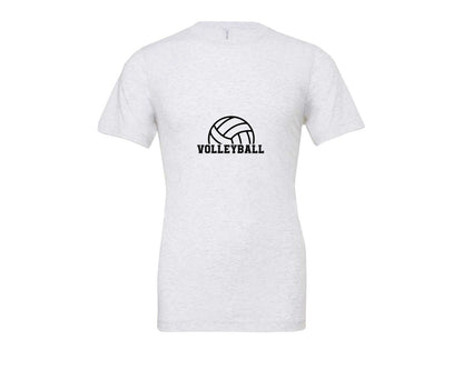 brand:Bella Canvas|color:Ash Grey|Volleyball 15 Graphic T-Shirt