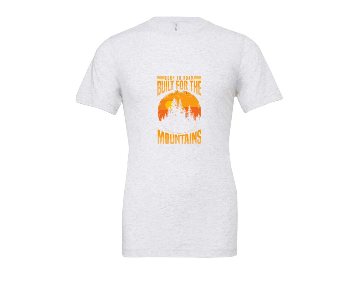 brand:Bella Canvas|color:Ash Grey|Wild Life Experience Mountain Hiking Tee 6 Graphic T-Shirt