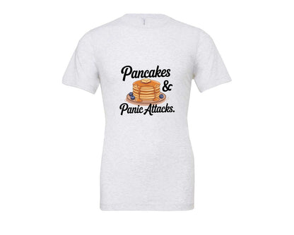 brand:Bella Canvas|color:Ash Grey|Pancakes Panic Attacks Graphic T-Shirt