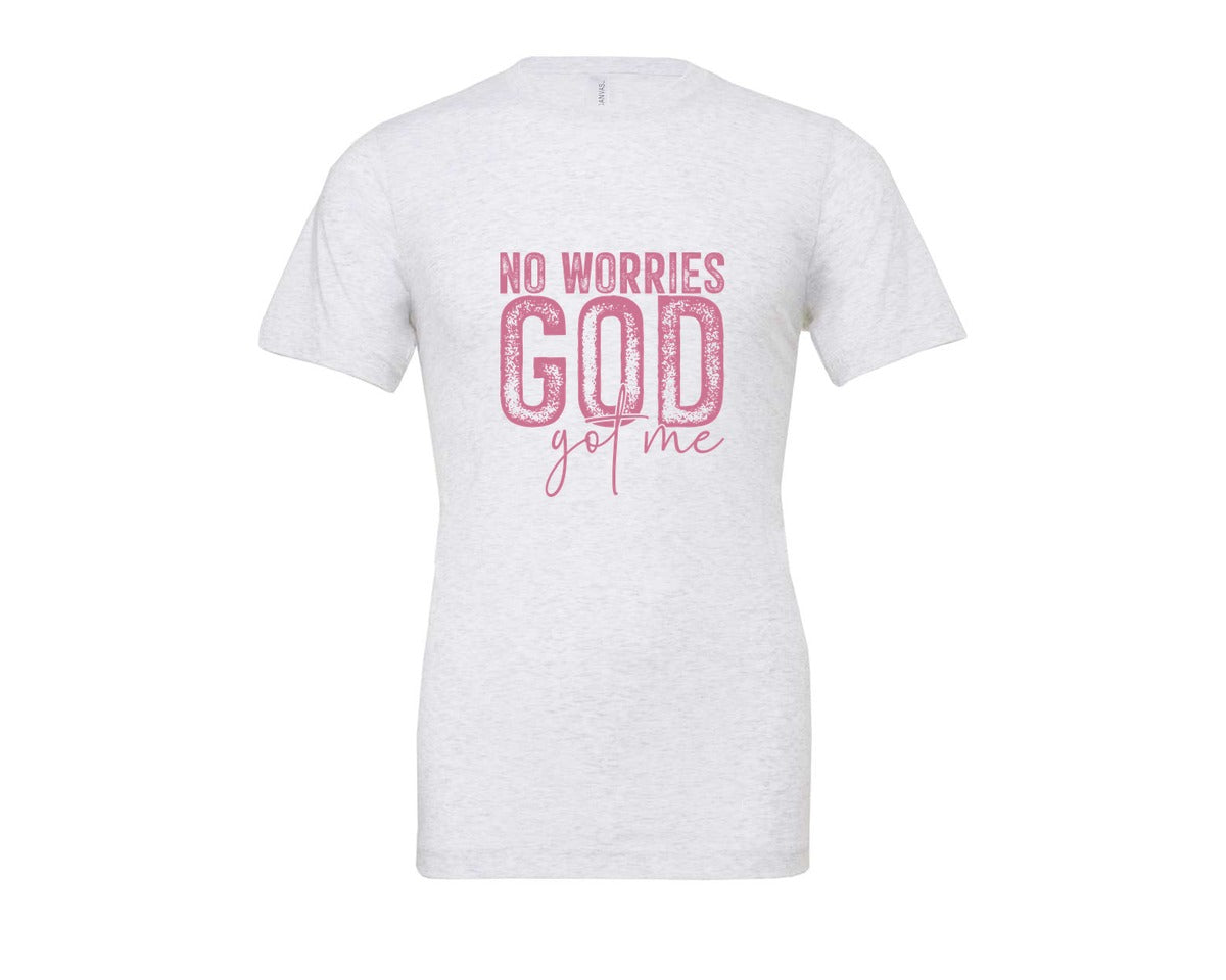 brand:Bella Canvas|color:Ash Grey|Unafraidgod Got Me Christian Q Graphic T-Shirt