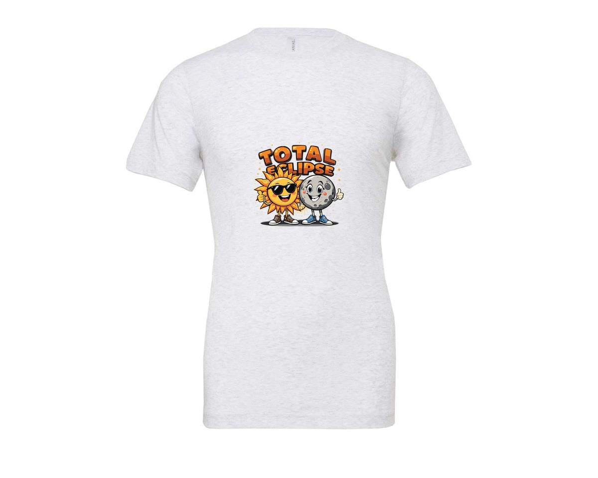 brand:Bella Canvas|color:Ash Grey|Eclipse Cartoon T Shirt Design Graphic T-Shirt