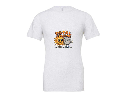 brand:Bella Canvas|color:Ash Grey|Eclipse Cartoon T Shirt Design Graphic T-Shirt