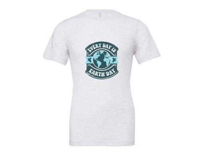 brand:Bella Canvas|color:Ash Grey|Everyday Is Earth Day Graphic T-Shirt