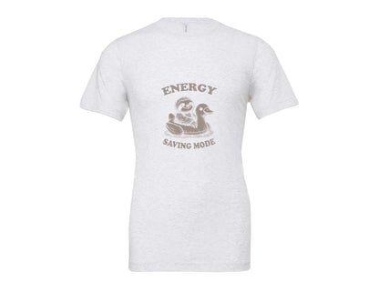 brand:Bella Canvas|color:Ash Grey|Energy Saving Mode Sloth On Duck Float Graphic T-Shirt