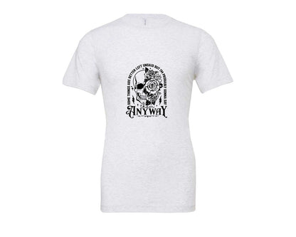 brand:Bella Canvas|color:Ash Grey|Some Things Are Better Left Unsaid 4 Graphic T-Shirt