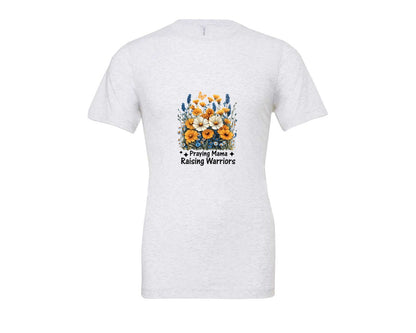 brand:Bella Canvas|color:Ash Grey|Praying Mama Boho Floral Mama 2 Graphic T-Shirt