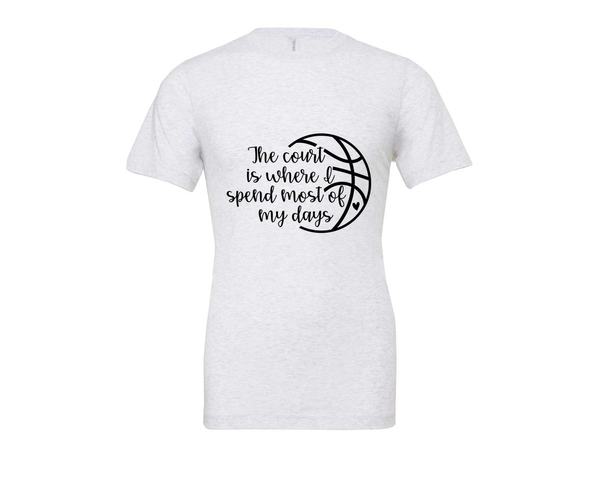 brand:Bella Canvas|color:Ash Grey|Basketball Mom 80 Graphic T-Shirt