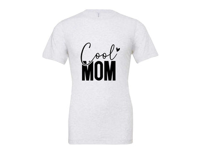 brand:Bella Canvas|color:Ash Grey|Cool Mom Funny Mom Mama Graphic T-Shirt