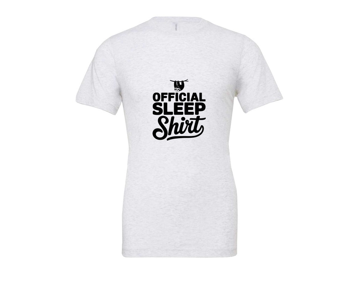 brand:Bella Canvas|color:Ash Grey|Official Sleep Shirt T Shirt Graphic T-Shirt