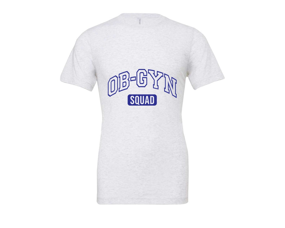 brand:Bella Canvas|color:Ash Grey|Ob Gyn Onc Squad At Your Cervix Graphic T-Shirt
