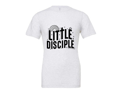 brand:Bella Canvas|color:Ash Grey|Retro Little Disciple Tshirt Kids Graphic T-Shirt