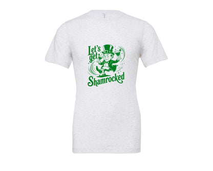 brand:Bella Canvas|color:Ash Grey|Lets Get Shamrocked Design 7 Graphic T-Shirt