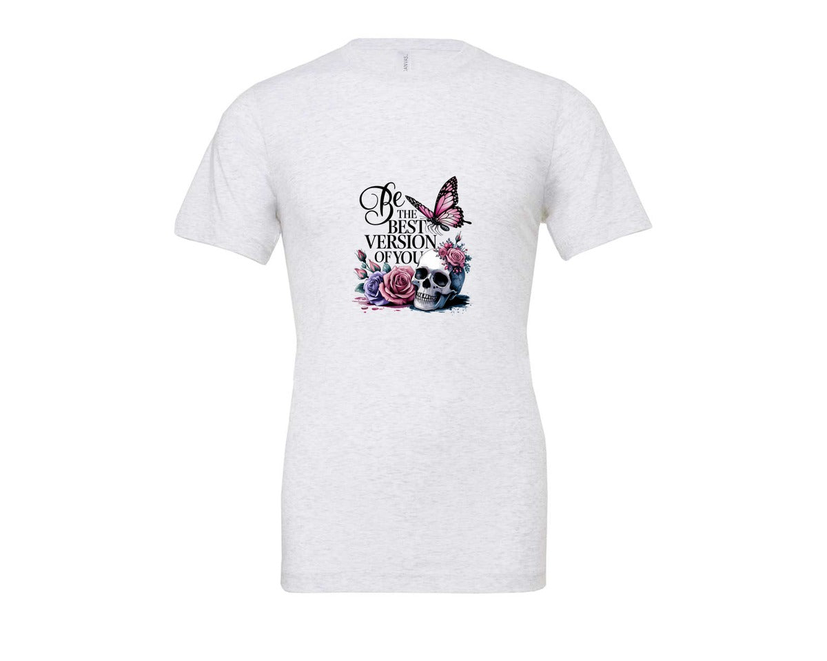 brand:Bella Canvas|color:Ash Grey|Be The Best Version Of You Self Love 2 Graphic T-Shirt