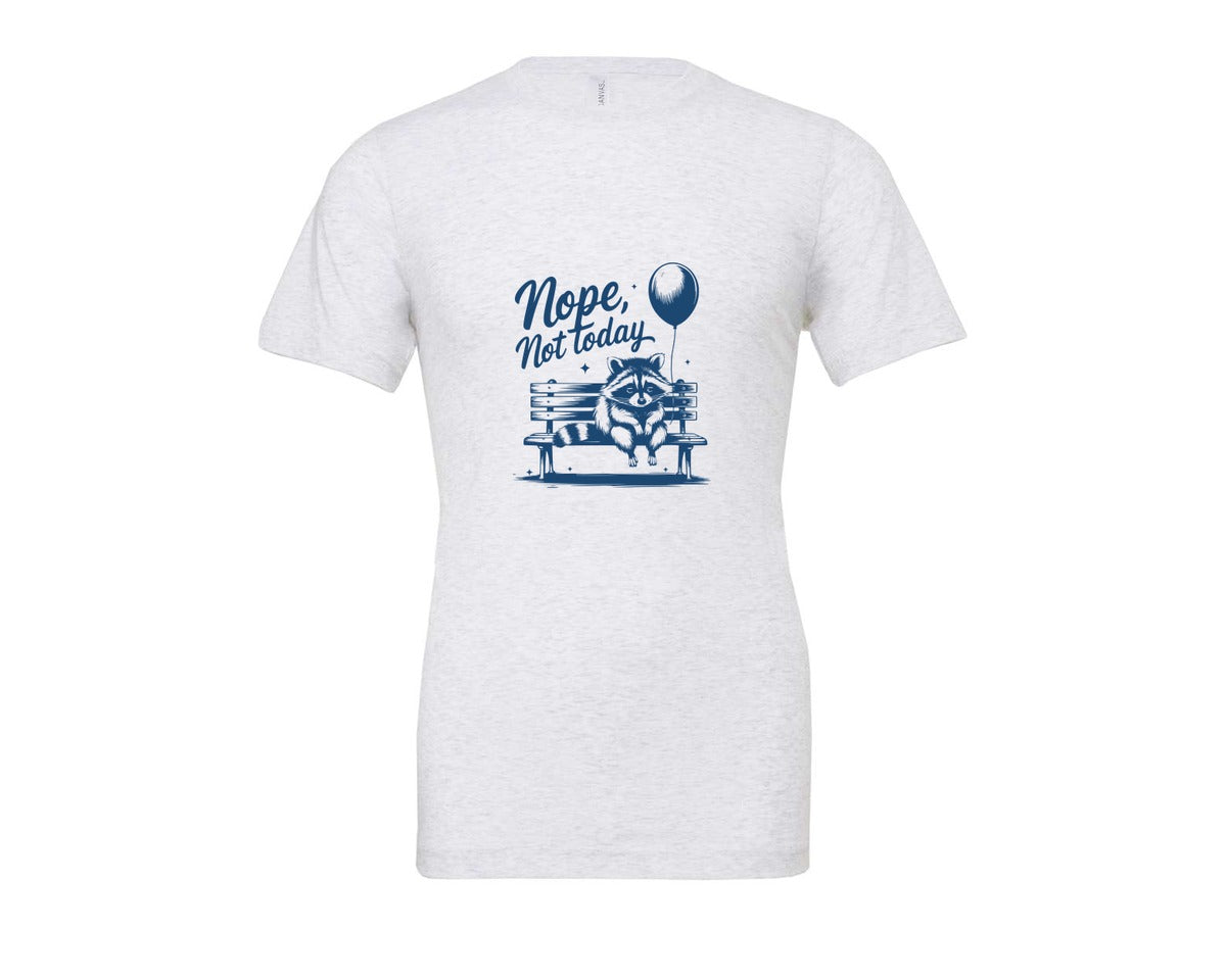 brand:Bella Canvas|color:Ash Grey|Nope Not Today Design 47 Graphic T-Shirt