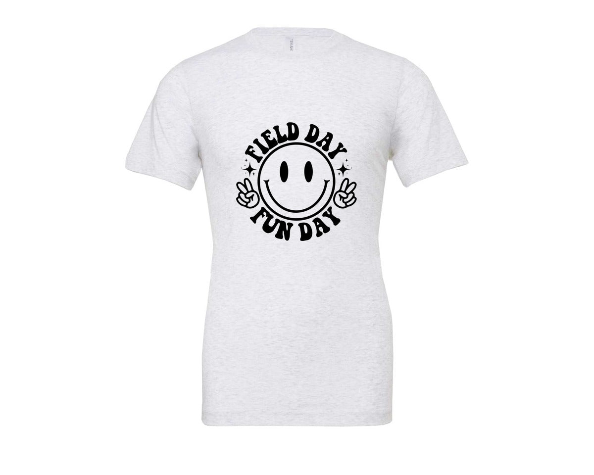 brand:Bella Canvas|color:Ash Grey|Field Day Fun Day Field Day Graphic T-Shirt