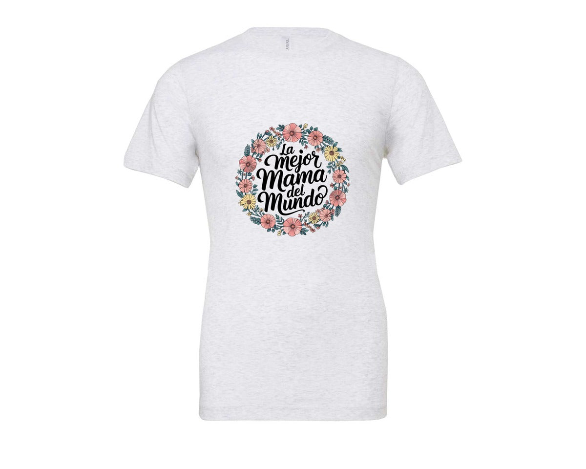 brand:Bella Canvas|color:Ash Grey|Spanish Mothers Day 5 Graphic T-Shirt