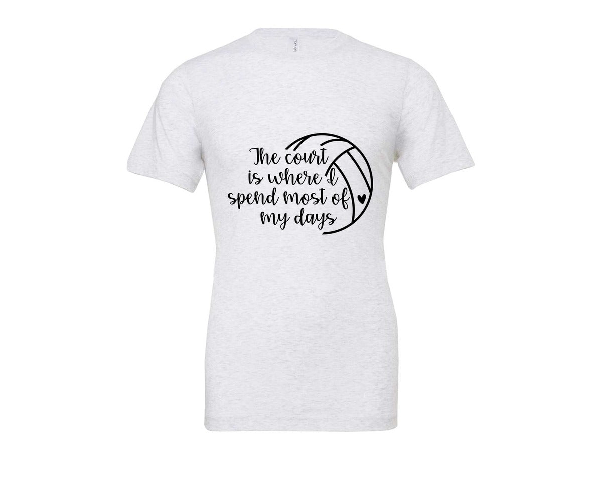 brand:Bella Canvas|color:Ash Grey|Volleyball Mom 24 Graphic T-Shirt