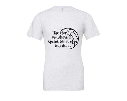 brand:Bella Canvas|color:Ash Grey|Volleyball Mom 24 Graphic T-Shirt