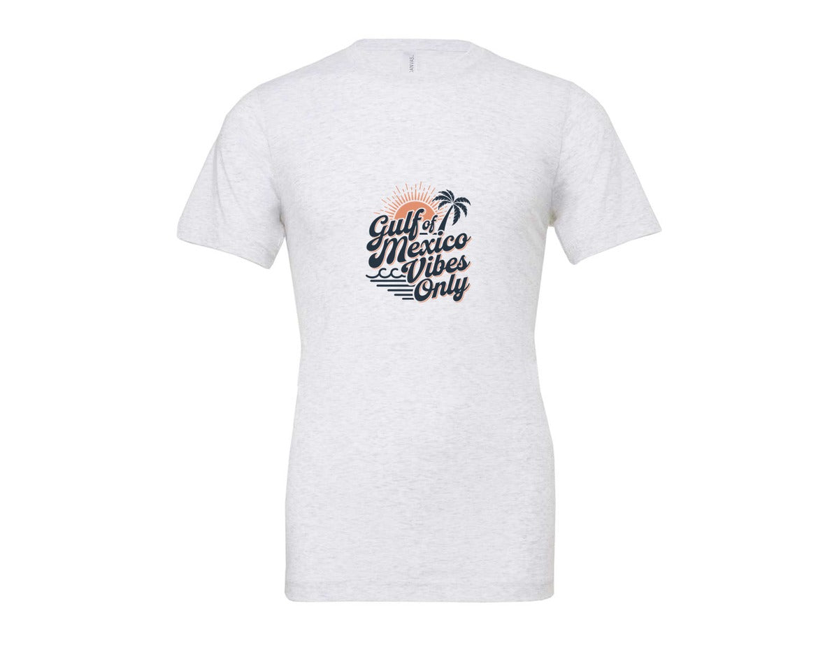 brand:Bella Canvas|color:Ash Grey|Gulf Of Mexico Vibes Only 4 Graphic T-Shirt