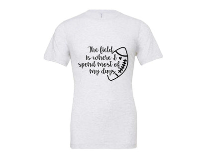 brand:Bella Canvas|color:Ash Grey|Football Mom 103 Graphic T-Shirt