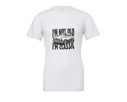 brand:Bella Canvas|color:Ash Grey|Im Not Old Im Classic Vintage Car 3 Graphic T-Shirt