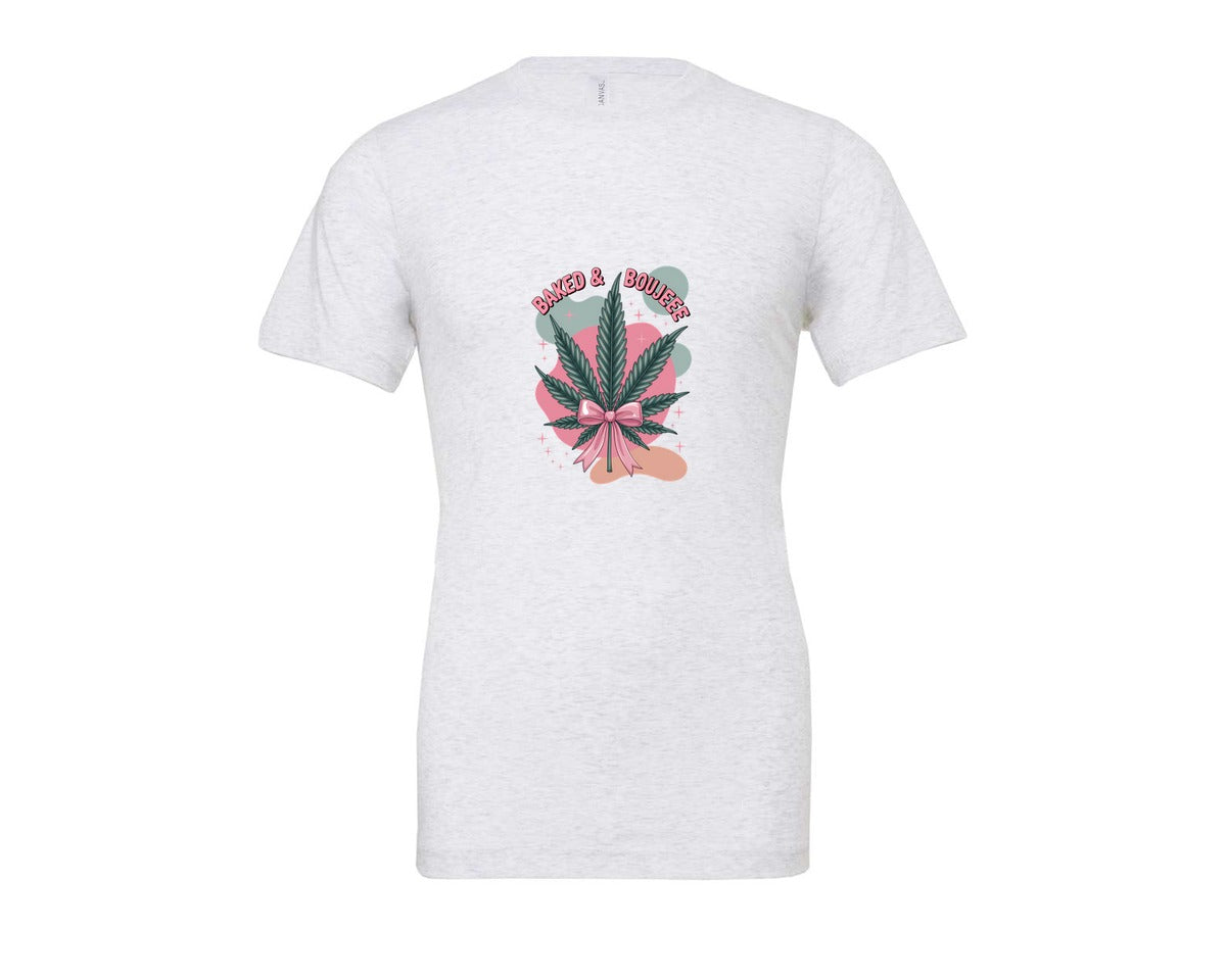 brand:Bella Canvas|color:Ash Grey|Baked Boujee Funny 3 Graphic T-Shirt