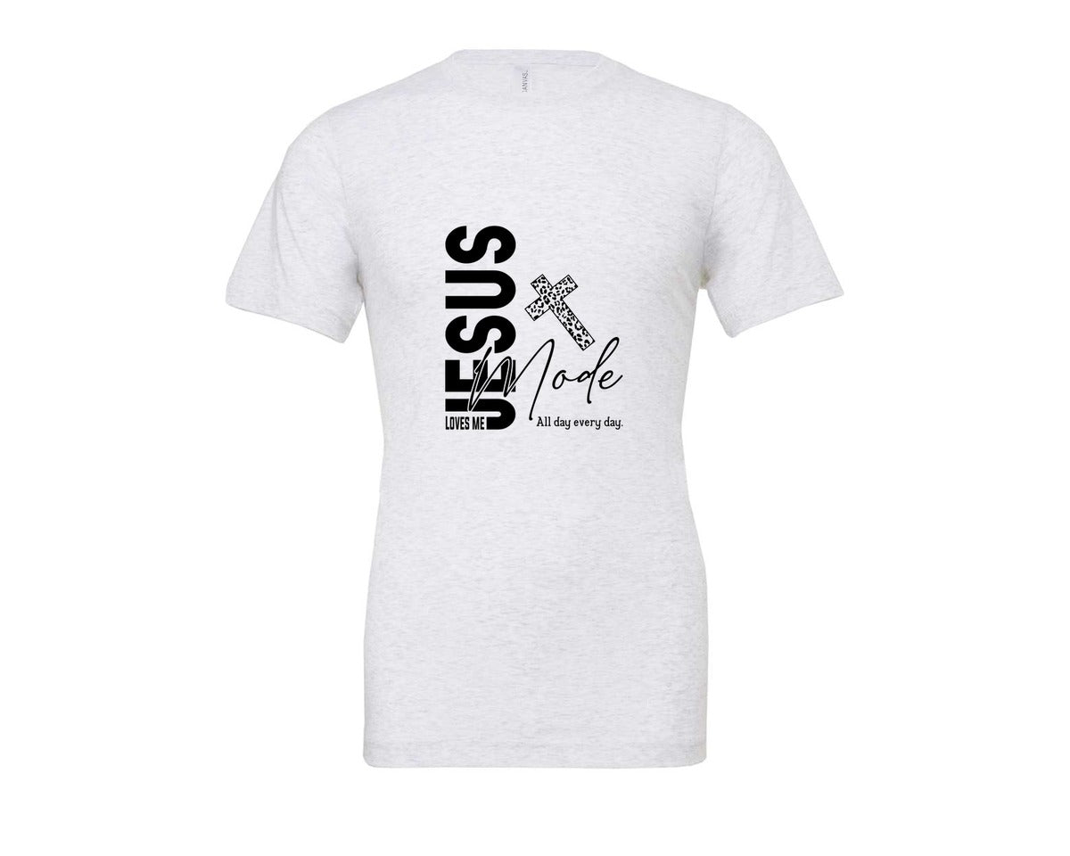 brand:Bella Canvas|color:Ash Grey|Jesus Loves Me Love Like Jesus Graphic T-Shirt