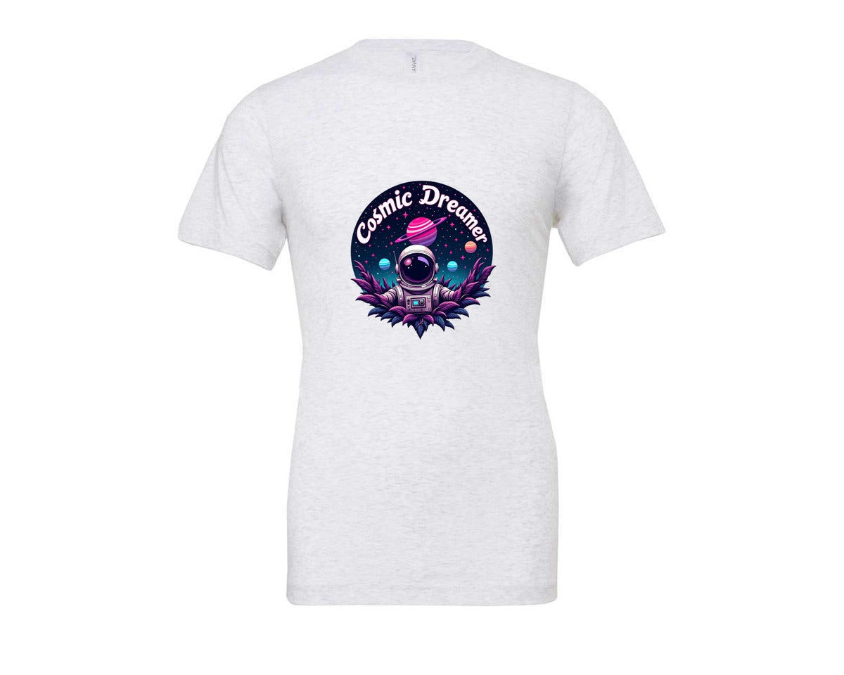 brand:Bella Canvas|color:Ash Grey|Cosmic Dreamer T Shirt Design Graphic T-Shirt