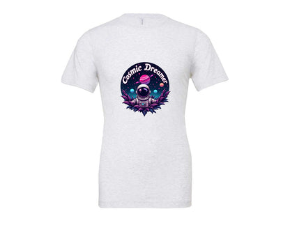 brand:Bella Canvas|color:Ash Grey|Cosmic Dreamer T Shirt Design Graphic T-Shirt