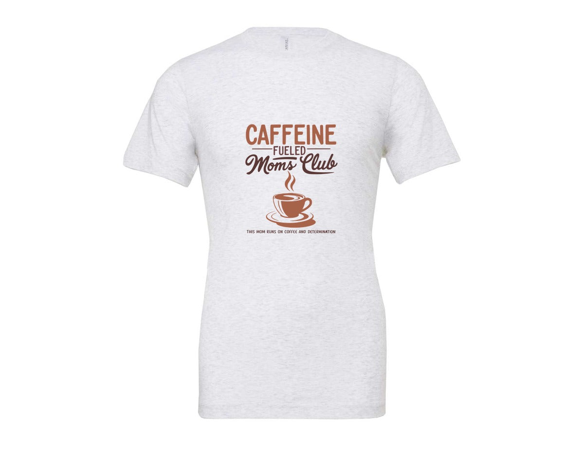 brand:Bella Canvas|color:Ash Grey|Coffee Mom Club Mothers Day Shirt Graphic T-Shirt