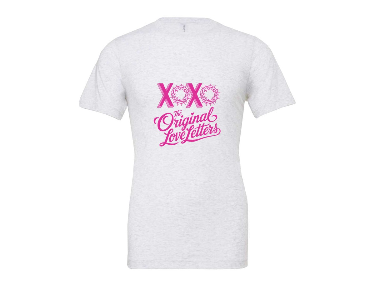 brand:Bella Canvas|color:Ash Grey|Christian Love Religious Valentine Graphic T-Shirt