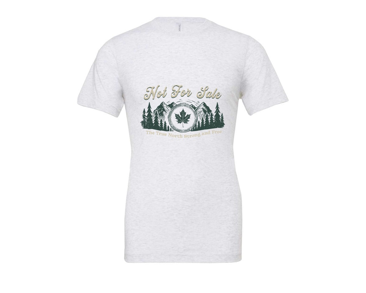 brand:Bella Canvas|color:Ash Grey|Canada Is Not For Sale T Shirt Design 11 Graphic T-Shirt