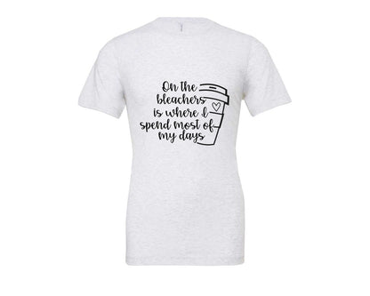 brand:Bella Canvas|color:Ash Grey|On The Bleachers Sports Mom Graphic T-Shirt