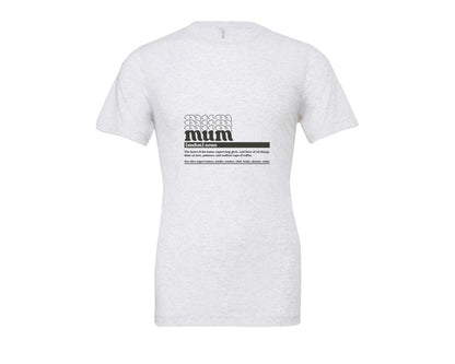 brand:Bella Canvas|color:Ash Grey|Mother Mum Funny Definition Graphic T-Shirt