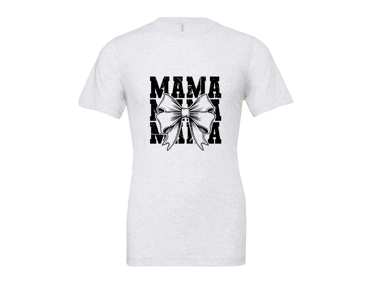 brand:Bella Canvas|color:Ash Grey|Mama Mom Mama Coquette Graphic T-Shirt