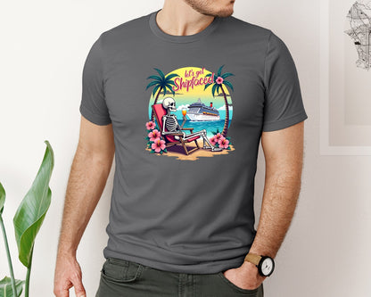 brand:Bella Canvas|color:Asphalt|Cruise Lets Get Shipfaced Graphic T-Shirt