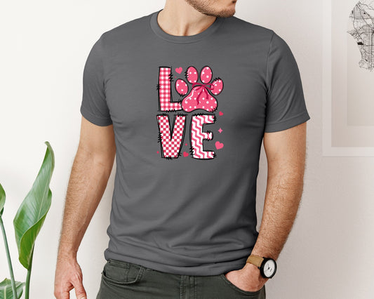 Dog Valentines Day Love Dog Mom Graphic T-Shirt