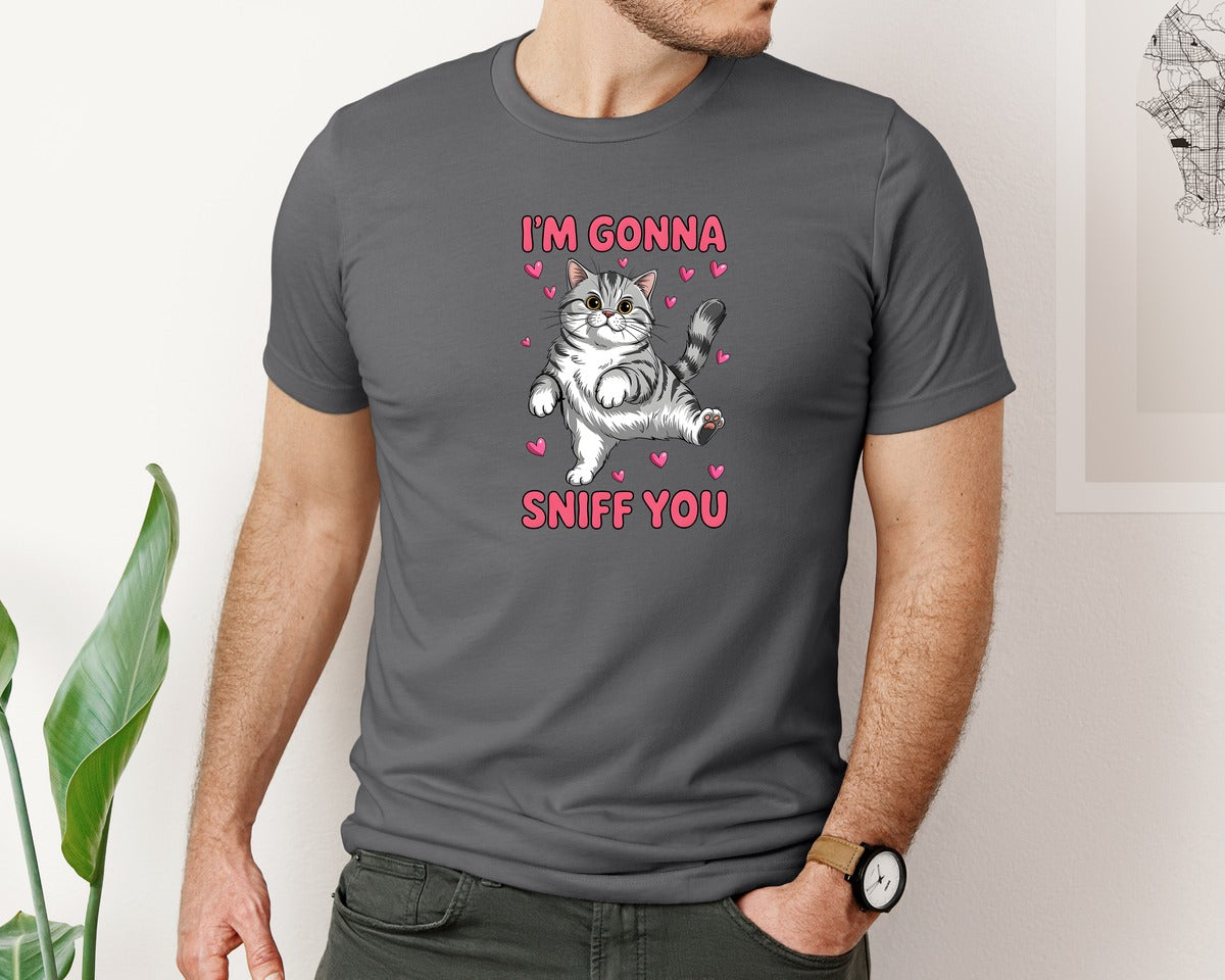 brand:Bella Canvas|color:Asphalt|Im Gonna Sniff You Valentines Graphic T-Shirt