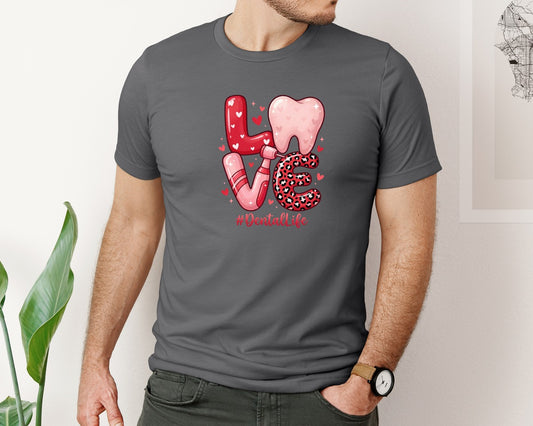 Dental Love Valentine Graphic T-Shirt