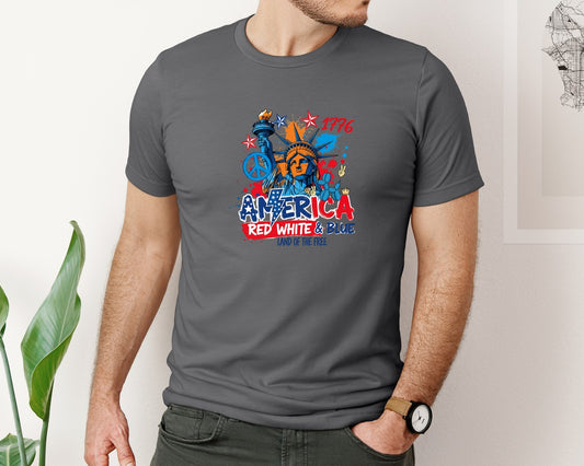 Statue Of Liberty Usa Graphic T-Shirt
