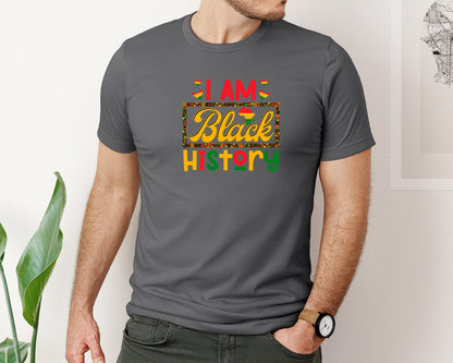 brand:Bella Canvas|color:Asphalt|Afrocentric African Pride Black History Graphic T-Shirt