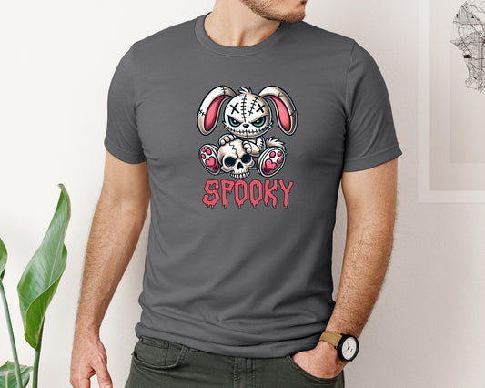 Spooky Voodoo Bunny Halloween Print Graphic T-Shirt