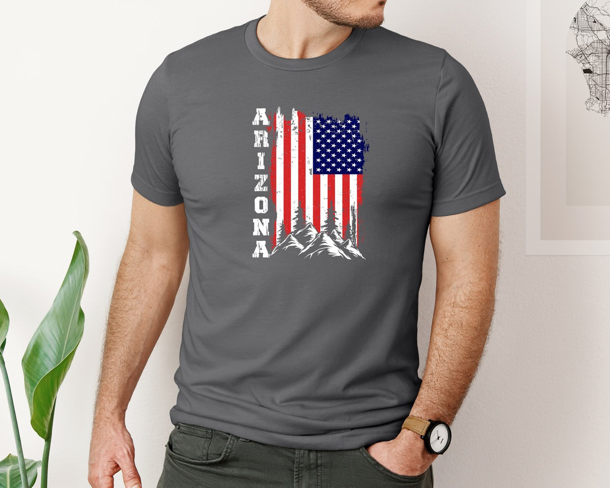 brand:Bella Canvas|color:Asphalt|Outdoor Hiking T Shirt Design 2 Graphic T-Shirt