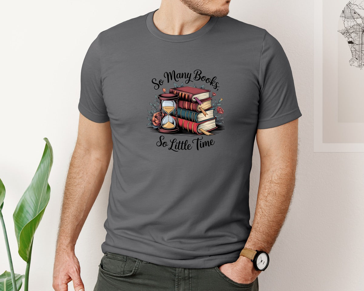 brand:Bella Canvas|color:Asphalt|Reading Book 8 Graphic T-Shirt