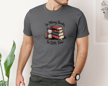 brand:Bella Canvas|color:Asphalt|Reading Book 8 Graphic T-Shirt