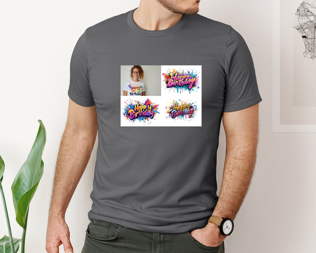 brand:Bella Canvas|color:Asphalt|Happy Birthday T Shirt Design 69 Graphic T-Shirt