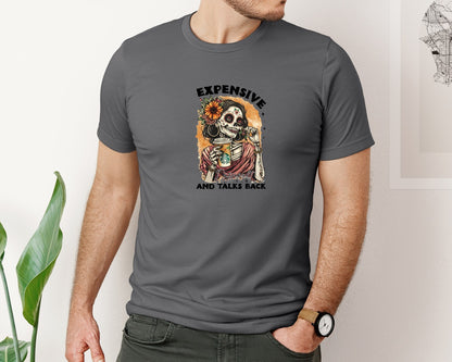 brand:Bella Canvas|color:Asphalt|Expensive Difficult And Talks Back 12 Graphic T-Shirt