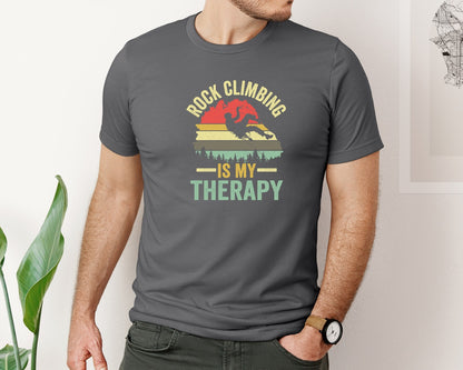 brand:Bella Canvas|color:Asphalt|Rock Climbing Graphic 2 Graphic T-Shirt